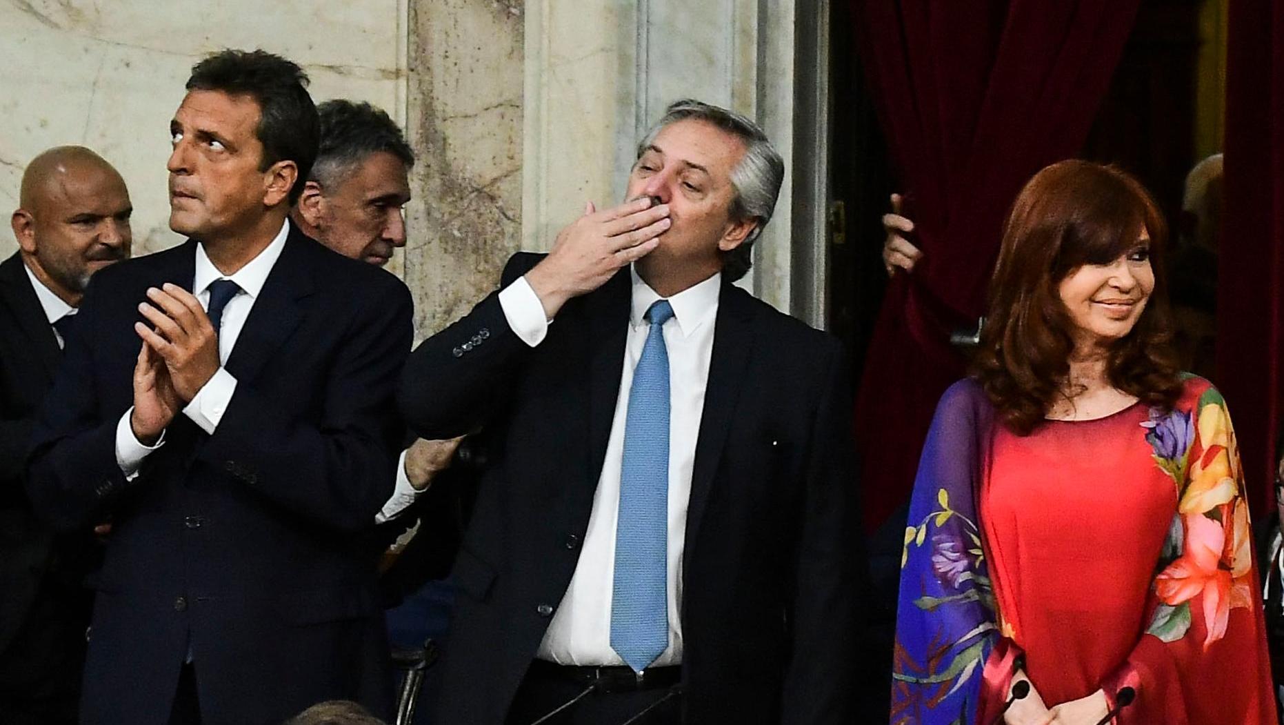 La imagen de Alberto, Cristina y Massa en Entre Ríos