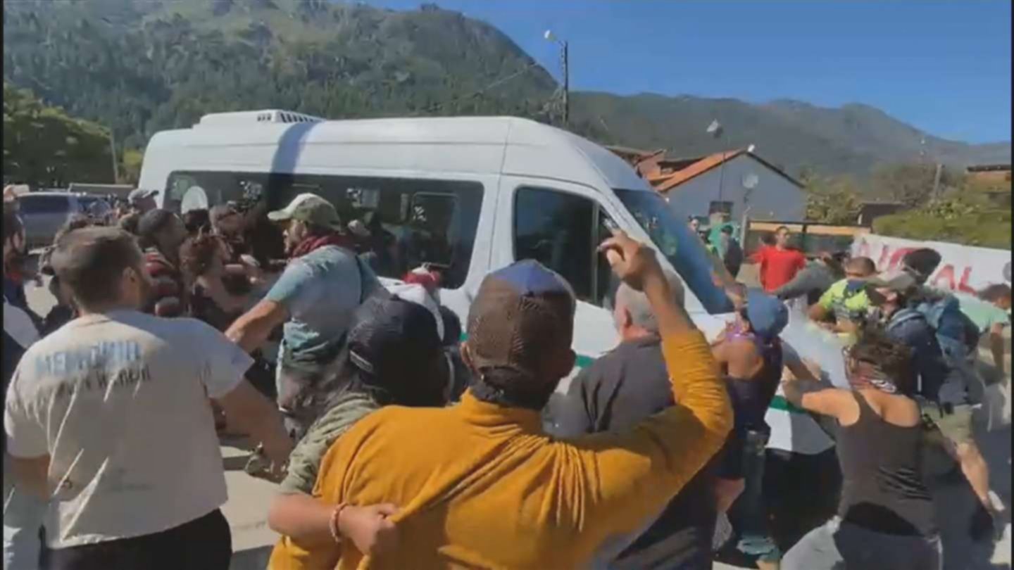 INCIDENTES EN LA VISITA DEL PRESIDENTE ALBERTO FERNANDEZ EN CHUBUT