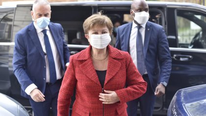 “Fue muy gratificante conocer al presidente finalmente en persona”, aseguró Goergieva