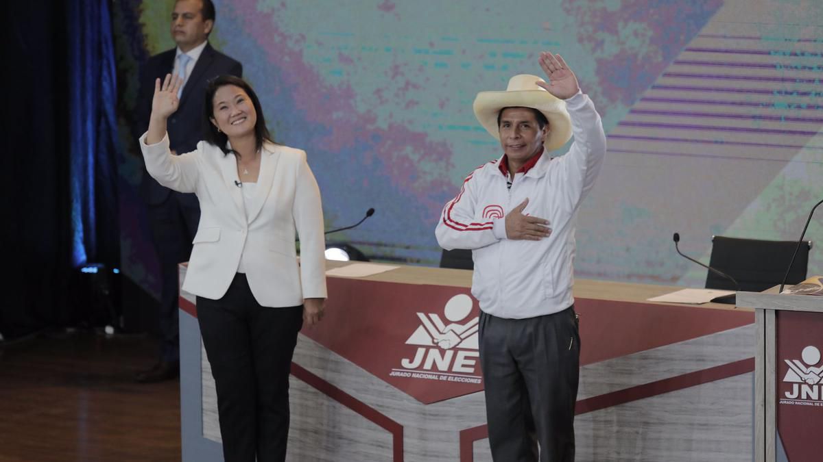 Perú: acusaciones personales dominaron el último debate entre Fujimori y Castillo