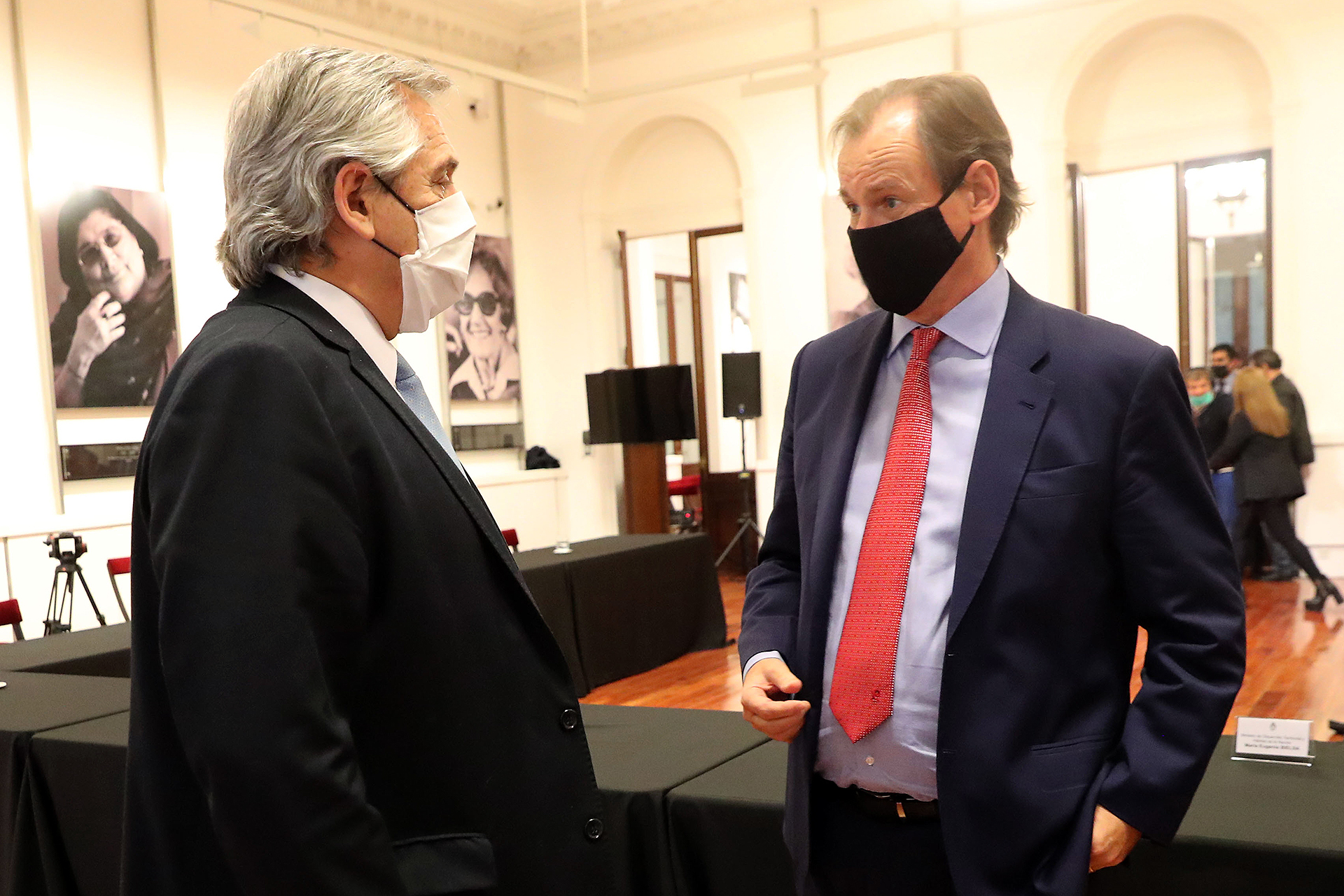 Bordet con Alberto en Casa Rosada