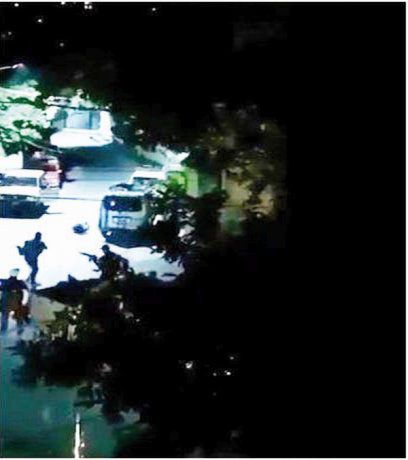 Las im&aacute;genes del copamiento de su residencia quedaron registradas en c&aacute;maras de seguridad.