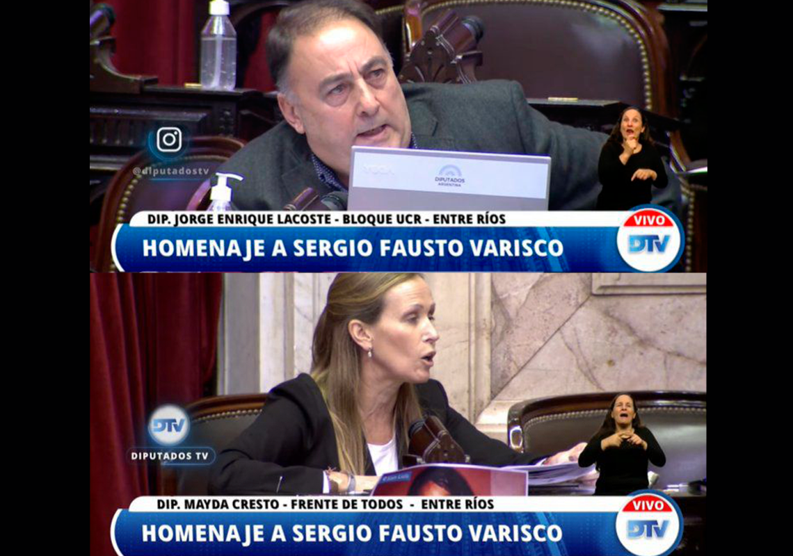Lacoste y Cresto homenajearon a Varisco, acusaron a sus ex socios de Cambiemos por espionaje y falsas acusaciones en su contra, y pidieron por la verdad.
