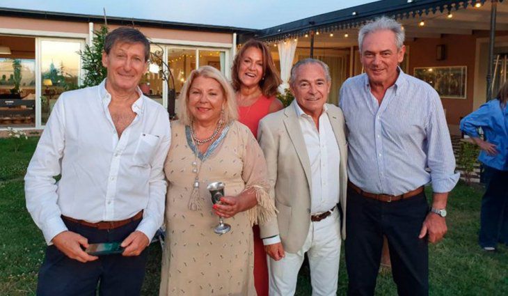 Benedetti, uno de los candidatos de la lista de Frigerio, en la fiesta por la que denunciaron a Carrió en la Justicia
