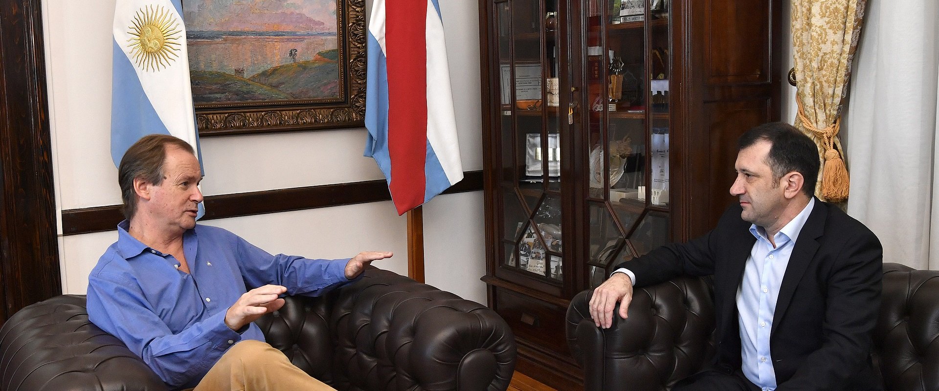 Junto a Bordet, legisladores del FdT mostraron su apoyo al acuerdo con el FMI