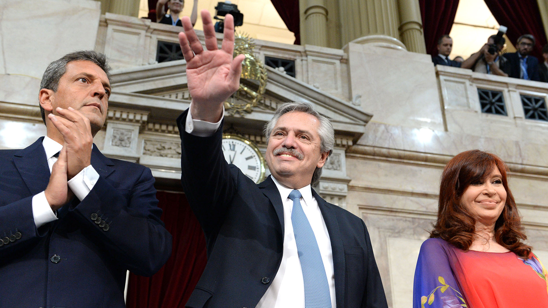 Sergio Massa se reunió con Alberto y Cristina en medio de la tensión