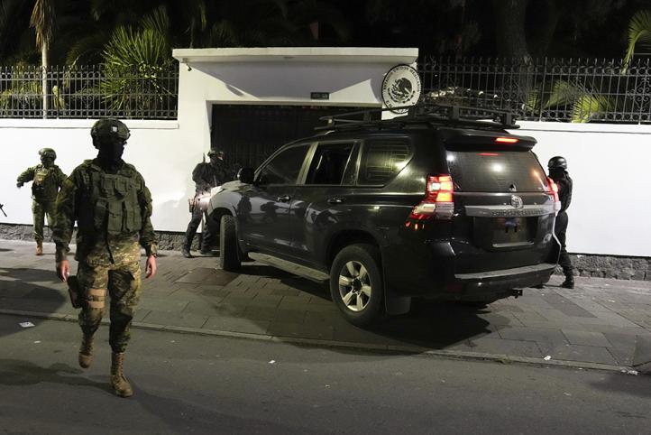 Ecuador invadió la embajada de México en Quito y detuvo al exvicepresidente Jorge Glasn