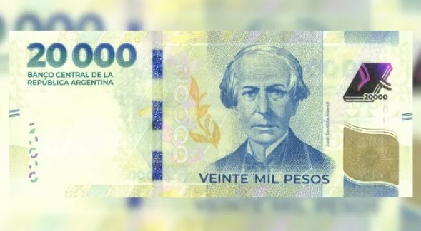 El Banco Central ya puso en circulación el billete de 20.000 pesos