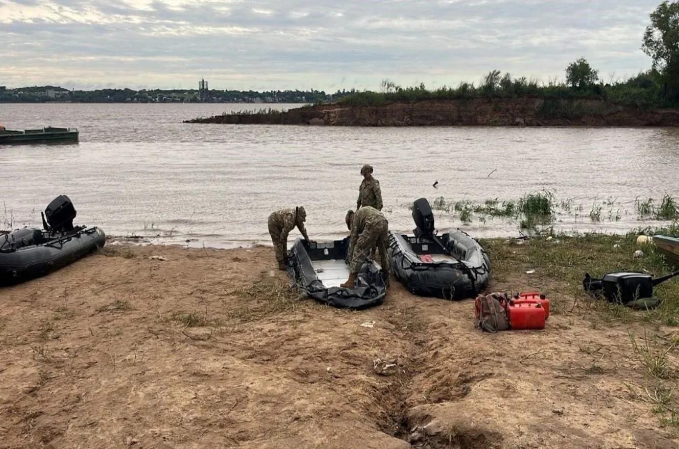 El Ejército Argentino informó el hallazgo del cuerpo del sargento que cayó al río Paraná