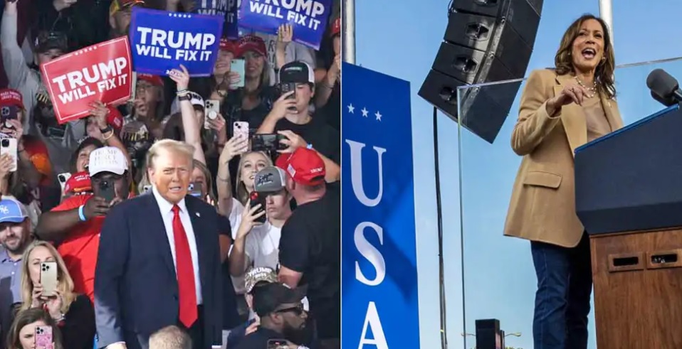 Elecciones 2024: Donald Trump aventaja a Kamala Harris y la tensión se concentra en los Estados clave