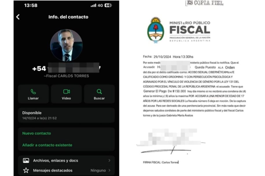 Alertan sobre ciberestafas vía WhatsApp que utilizan el nombre o la imagen de los fiscales Azzolin y Luciani