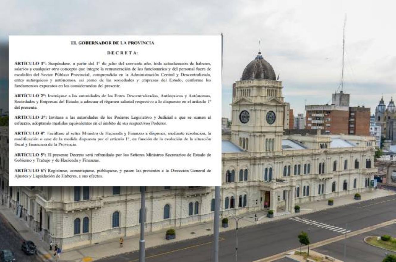 Entre Ríos suspendió los aumentos salariales a funcionarios
