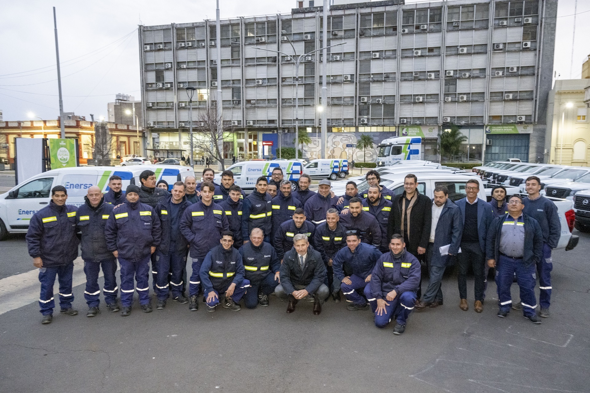 La provincia presentó la nueva flota de vehículos de Enersa con una inversión histórica