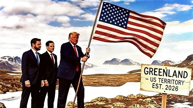 El desafiante posteo de Donald Trump mostrando a Groenlandia y Canadá como parte de EEUU