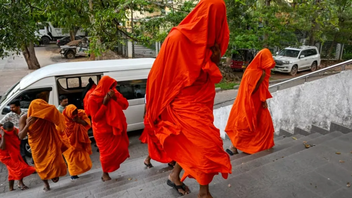 Detuvieron a 22 monjes budistas con más de 110 kilos de droga en Sri Lanka
